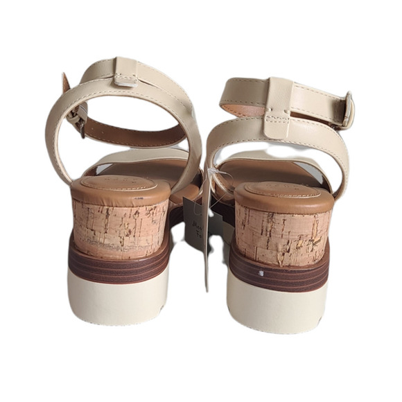 Platform Wedge Sandals Ankle Strap Memory Foam Women’s 9.5 - Picture 6 of 7